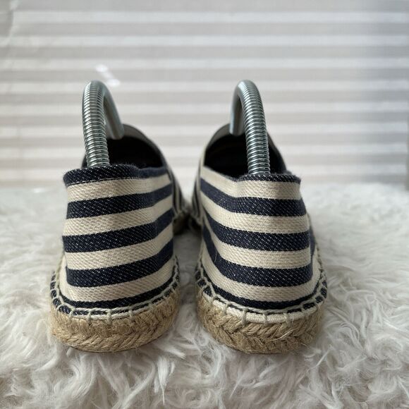 Soludos Striped Canvas Spadrilles Flat Shoes nautical canvas size EU 39/US 9 - Picture 4 of 8